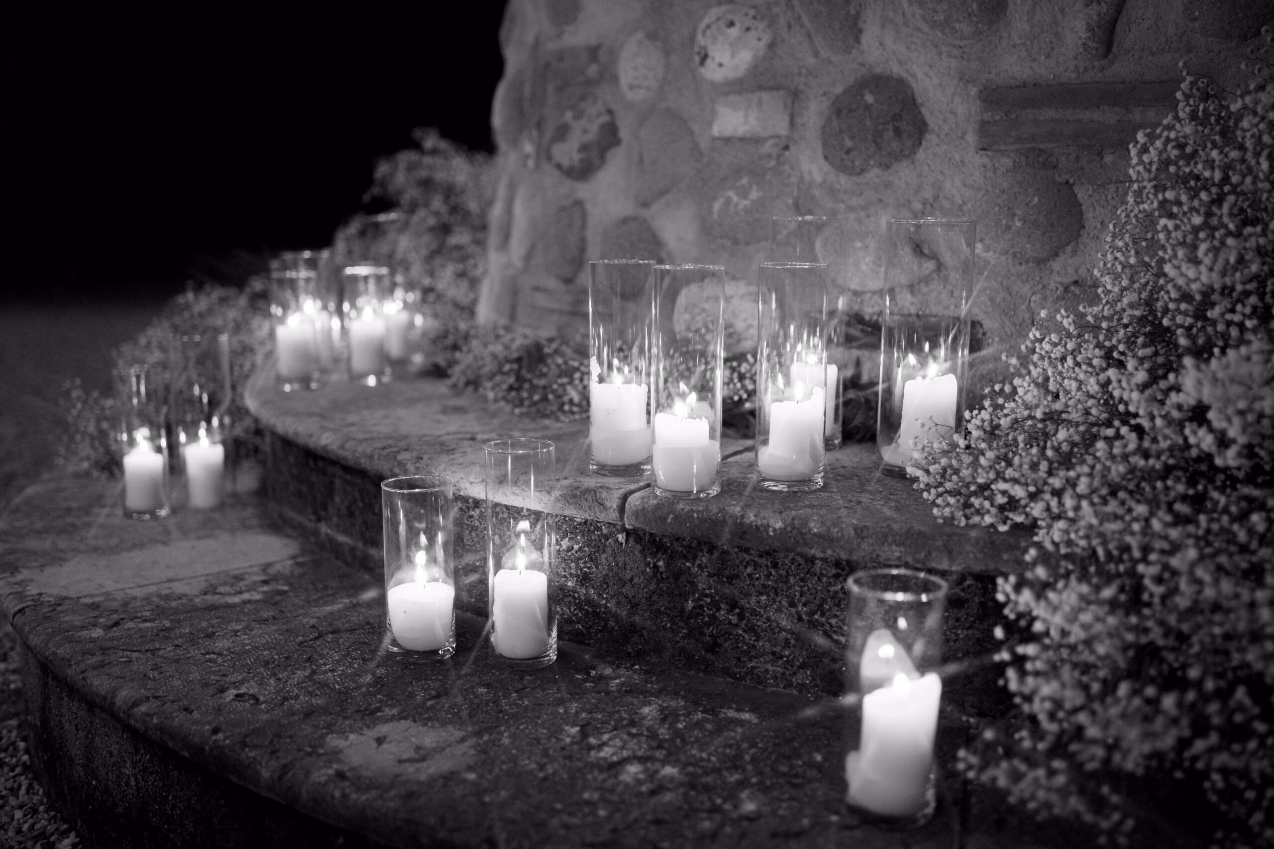 Kerzenlicht auf der Abendtafel